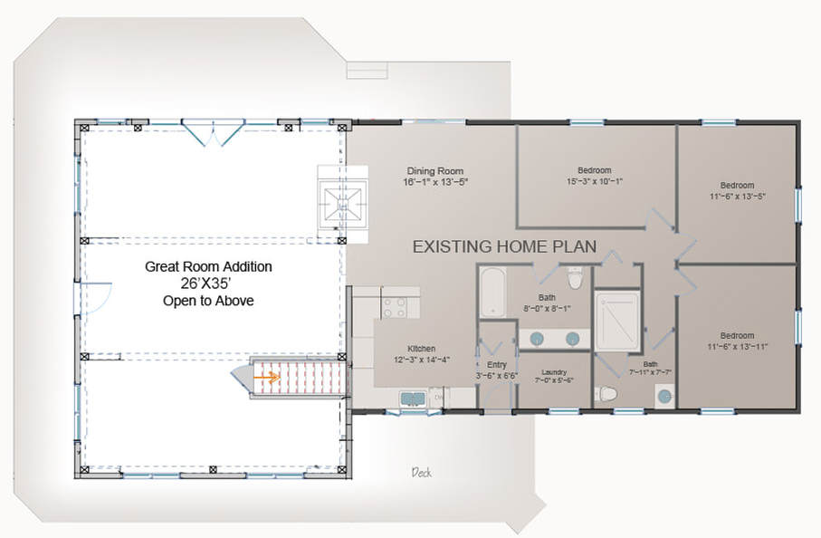 WATERVIEW GREAT ROOM ADDITION floor plan