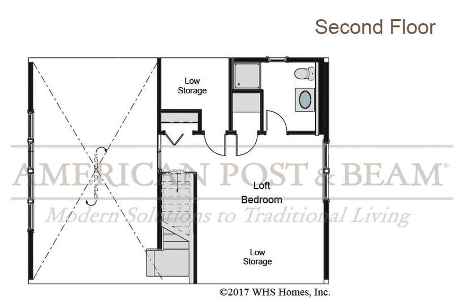 PFROST VALLEY COTTAGE - 2nd floor plan