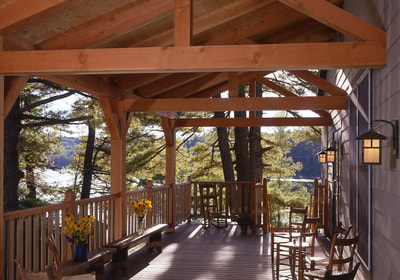 Front porch - Jewell Lodge