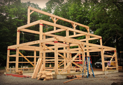 post and beam frame