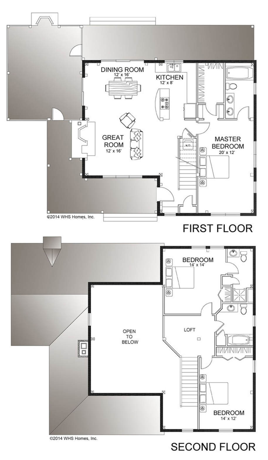 Linville Lakehouse - floor plans