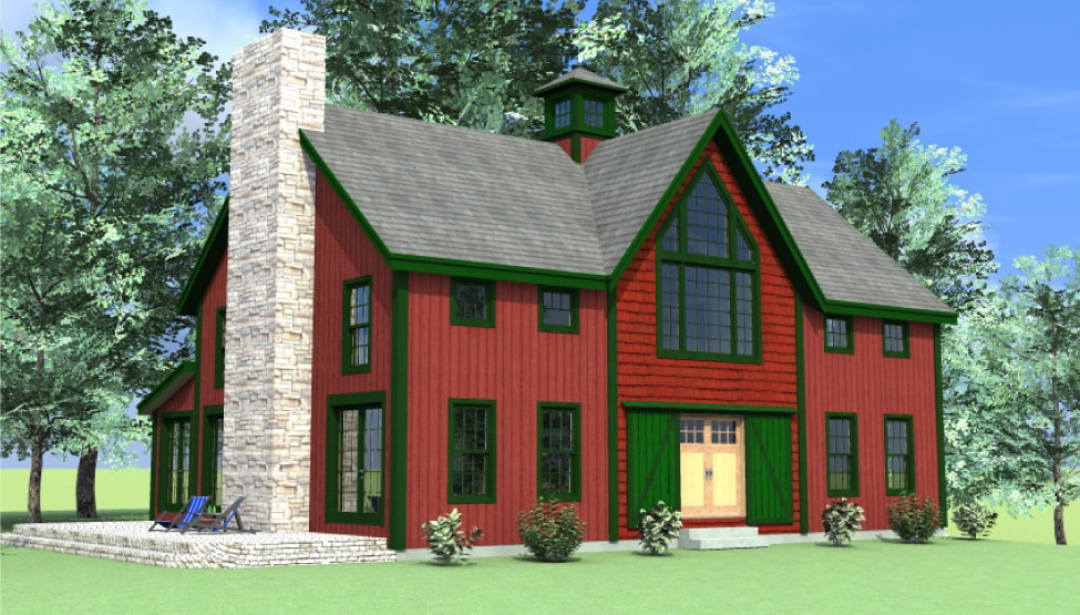 Haley Barn Style exterior rendering